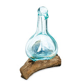 Root Molten Glass Baby Decanter/Oil & Vinegar Bottle