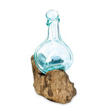 Root Molten Glass Baby Decanter/Oil & Vinegar Bottle