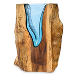 Rectangle Molten Lava Glass Vase 30cm