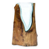 Rectangle Molten Lava Glass Vase 30cm