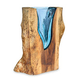 Rectangle Molten Lava Glass Vase 30cm