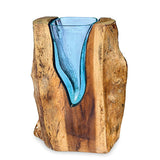 Rectangle Molten Lava Glass Vase 30cm