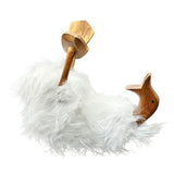 White Fluffy Drunken Daisy Duck