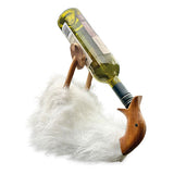 White Fluffy Drunken Daisy Duck