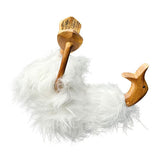 White Fluffy Drunken Daisy Duck