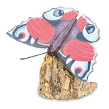 Peacock Butterfly on Driftwood