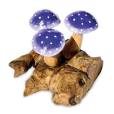 Triple Shroomy Indigo Mini Sculpture