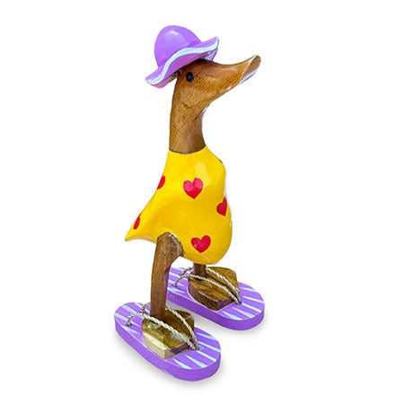 Hat and Sandal Duck Yellow and Purple 25cm