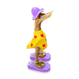Hat and Sandal Duck Yellow and Purple 25cm