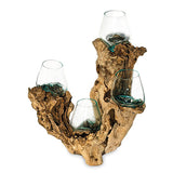 Root with Quadruple Glass Bowls Tall