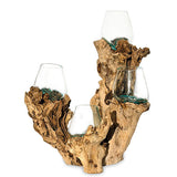 Root with Quadruple Glass Bowls Tall