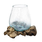 Crackle Glass Bowl 17cm