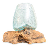 Crackle Glass Bowl 17cm