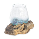 Crackle Glass Bowl 17cm