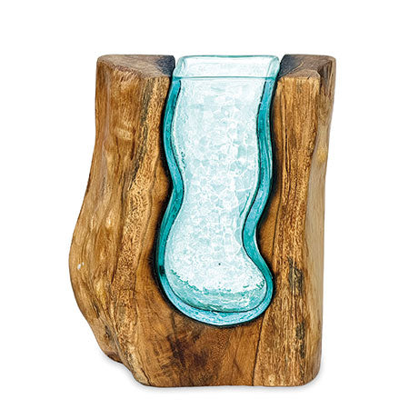 Molten Lava ‘S’ Shaped Glass Vase