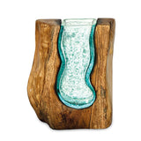 Molten Lava ‘S’ Shaped Glass Vase