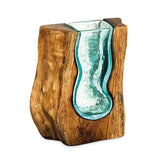 Molten Lava ‘S’ Shaped Glass Vase