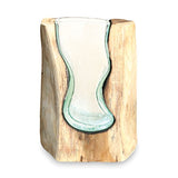 Molten Lava ‘S’ Shaped Glass Vase