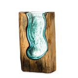 Molten Lava ‘S’ Shaped Glass Vase