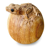 Hand-Carved Gecko on Egg large 13cm