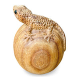 Hand-Carved Gecko on Egg large 13cm