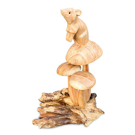 Mouse on Mushroom 22cm