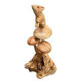 Mouse on Mushroom 22cm