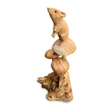 Mouse on Mushroom 22cm