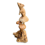 Mouse on Mushroom 22cm