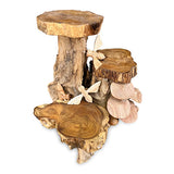 Triple Mini Shelves with Bees and Mushrooms 24cm