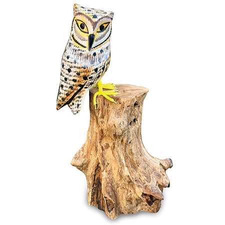 Painted Single Tawny Owl 26cm