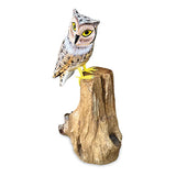 Painted Single Tawny Owl 26cm