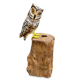Painted Single Tawny Owl 26cm