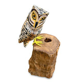 Painted Single Tawny Owl 26cm