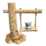 Baby Owl on a Swing 30cm