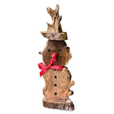 Mini Log Snowman 30cm
