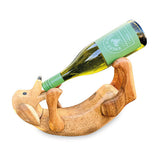 Duncan The Drunken Dog Bottle Holder Natural 35cm