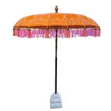 Sunset Bloom Bali Sun Parasol (orange and pink) 2m (with pole joint)