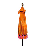 Sunset Bloom Bali Sun Parasol (orange and pink) 2m (with pole joint)