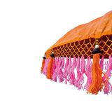 Sunset Bloom Bali Sun Parasol (orange and pink) 2m (with pole joint)