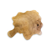 Rustic Solid Teak Chopping Board with handle 40x49cm (approx)