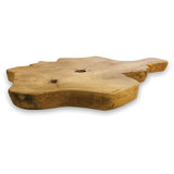 Rustic Solid Teak Chopping Board with handle 40x49cm (approx)