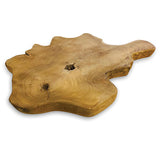 Rustic Solid Teak Chopping Board with handle 40x49cm (approx)