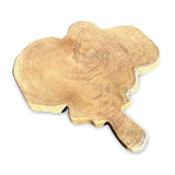 Rustic Solid Teak Chopping Board with handle 40x49cm (approx)