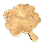 Rustic Solid Teak Chopping Board with handle 40x49cm (approx)