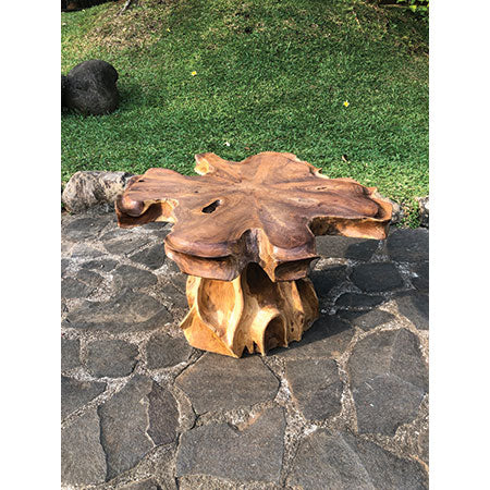 Lombok Coffee Table 1 leg – Driftwood Living UK