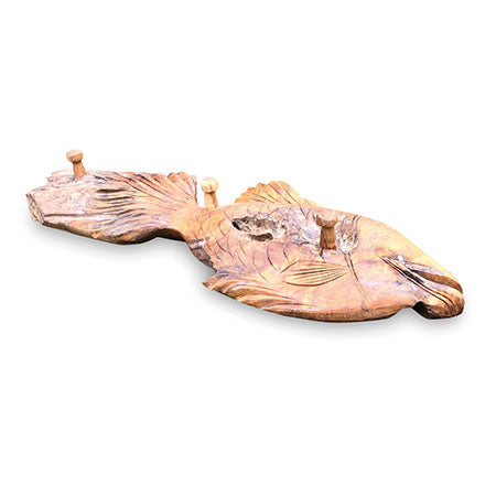 Teak Driftwood Fish Wall Coat Rack – Driftwood Living UK