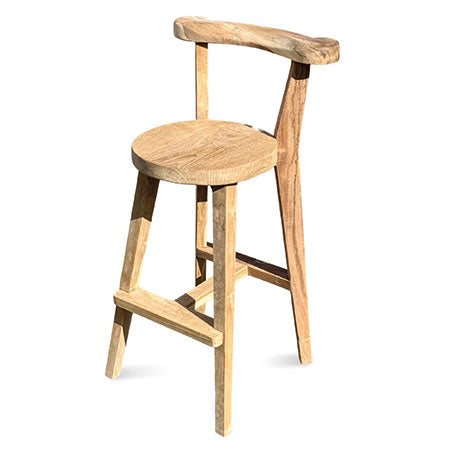 Sit Back & Relax Teak Bar Stool