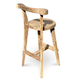 Sit Back & Relax Teak Bar Stool