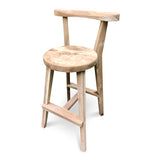 Sit Back & Relax Teak Bar Stool